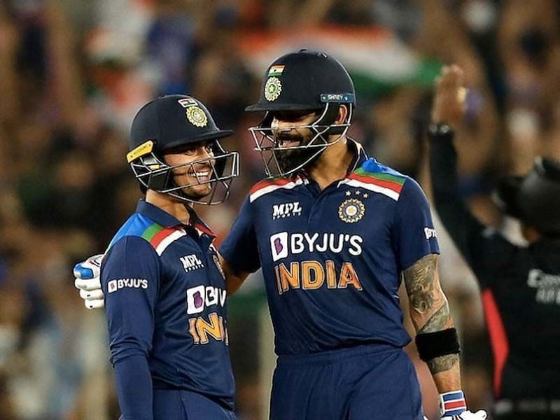 Virat Kohli(right) and Ishan Kishan (left) shared a brilliant 94-run stand on Sunday. (PC: BCCI)