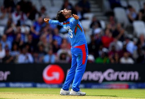 Rashid Khan picked up three wickets against Zimbabwe.