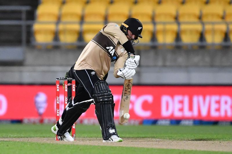 Devon Conway in action against Australia.