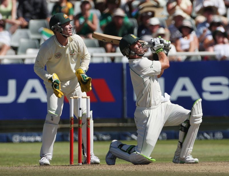 AB De Villiers in the middle of his 'six' rampage