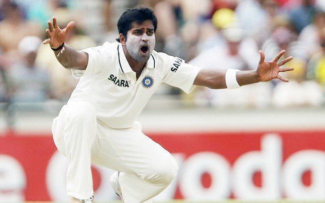 Vinay Kumar in his only Test match for India