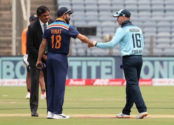 Virat Kohli and Eoin Morgan battled it out in the 1st ODI