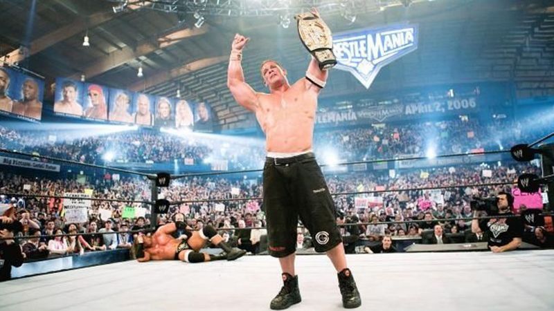 John Cena defended the WWE Championship against Triple H in the main event of WrestleMania 22