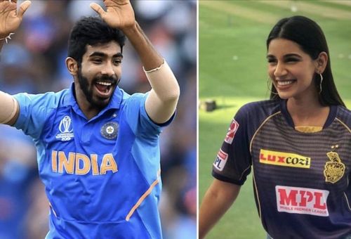 Jasprit Bumrah and Sanjana Ganesan