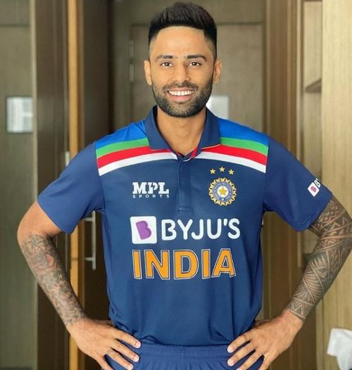 Suryakumar Yadav in the Indian jersey