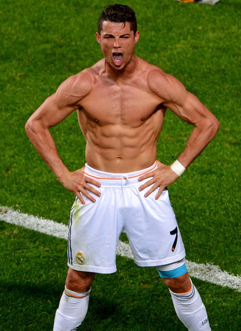 Ronaldo after scoring Real Madrid's fourth goal in the UCL Final