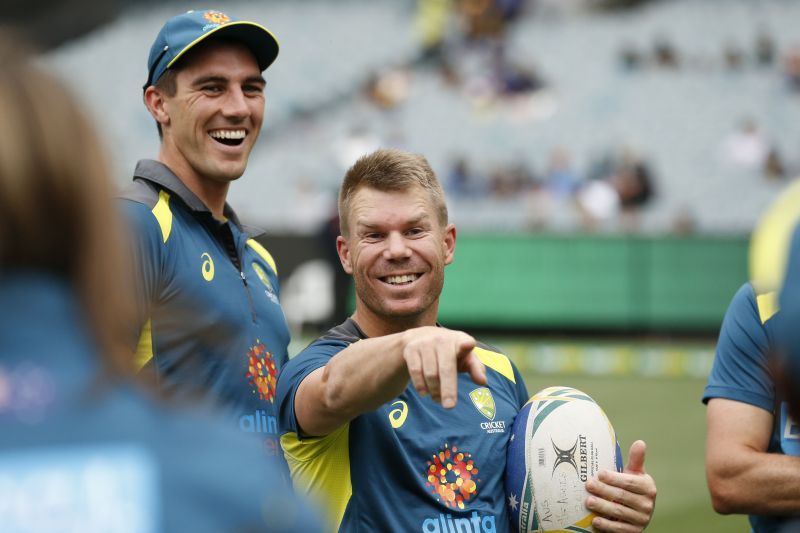 Pat Cummins (L) &amp; David Warner