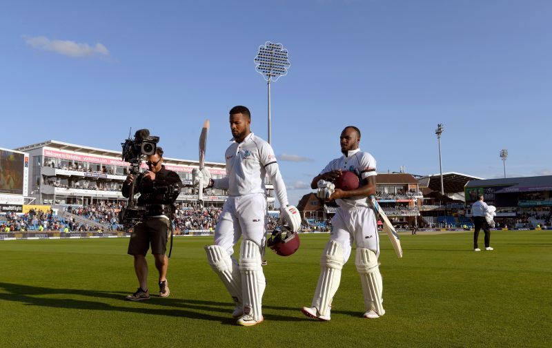 Champion: Shai Hope helped West Indies win the Test against England