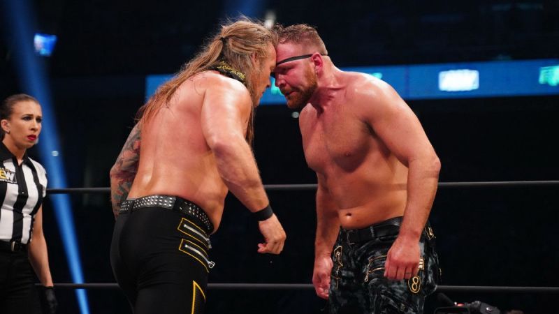 Chris Jericho and Jon Moxley in AEW