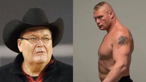 Jim Ross and Brock Lesnar.