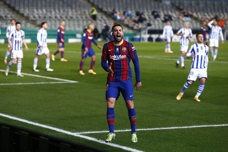 Jordi Alba has scored two goals in his last four appearances for Barcelona.