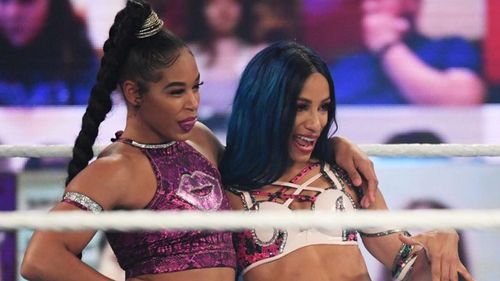 Bianca Belair and Sasha Banks