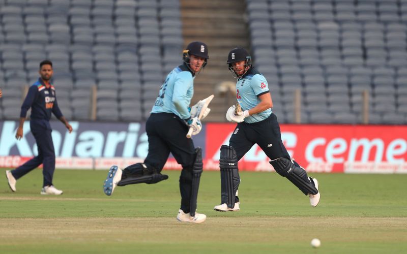 Jason Roy and Jonny Bairstow added 135 off just 86 balls in the first ODI in India.