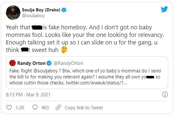 Soulja Boy reacts to Orton&#039;s latest dig at him