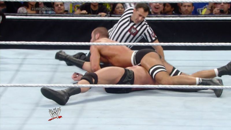 Cesaro cleanly defeated Randy Orton prior to the 2014 WWE Elimination Chamber pay-per-view event