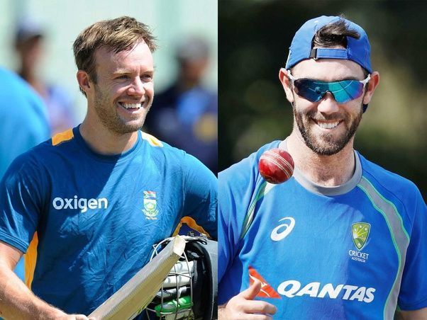 Glenn Maxwell and AB de Villiers (Image source Quora)