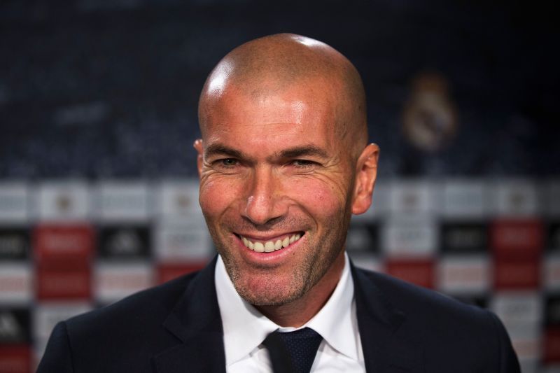 Real Madrid manager Zinedine Zidane