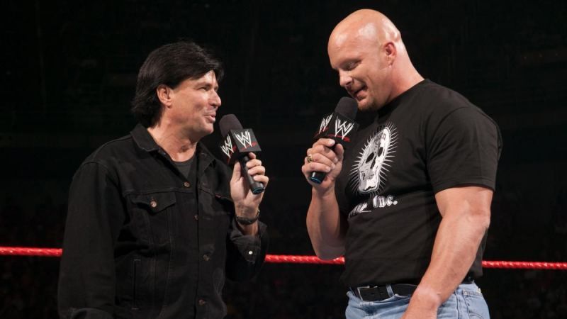 Eric Bischoff and Steve Austin feuded in WWE in 2003