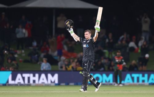 Tom Latham scored an unbeaten century in Christchurch