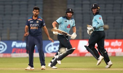 Jonny Bairstow and Jason Roy. Pic: BCCI