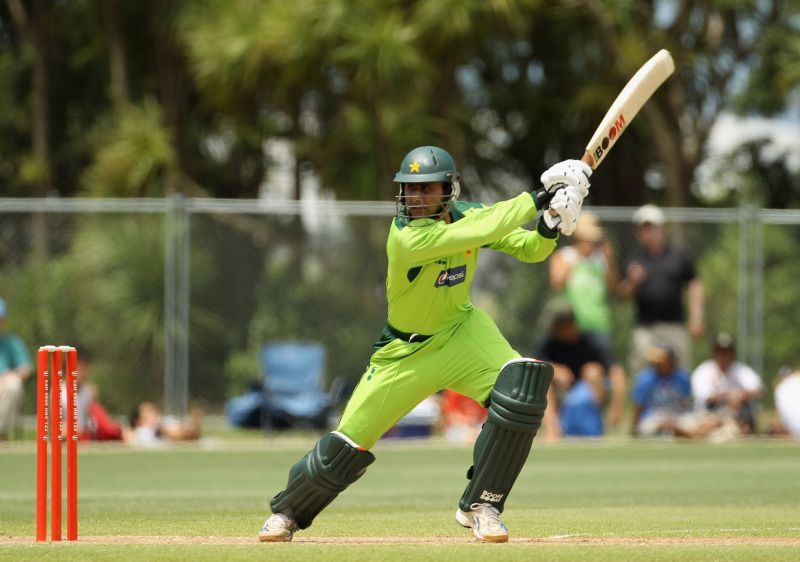 Abdul Razzaq, here seen batting for Pakistan in 2010