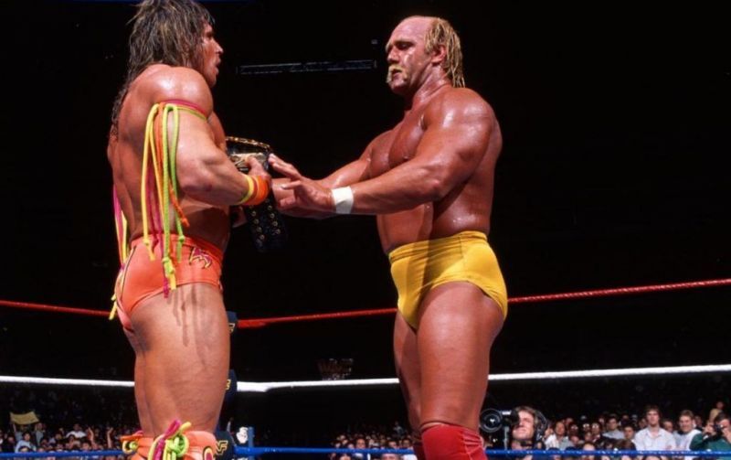 Ultimate Warrior defeats Hulk Hogan at WrestleMania VI in Toronto.