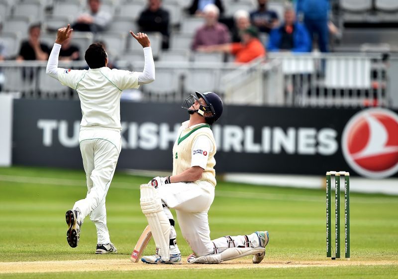 Kevin O&#039;Brien gets out after scoring a 118 against Pakistan