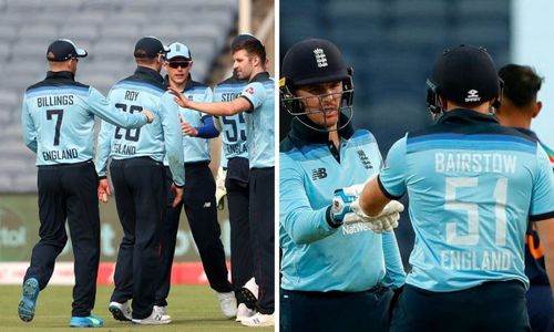 Jonny Bairstow'wore a curious 'white' jersey in the first ODI.