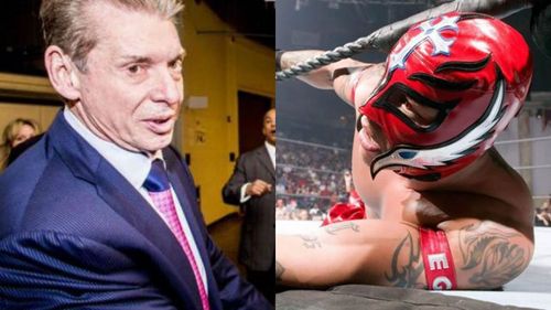 Vince McMahon and Rey Mysterio.