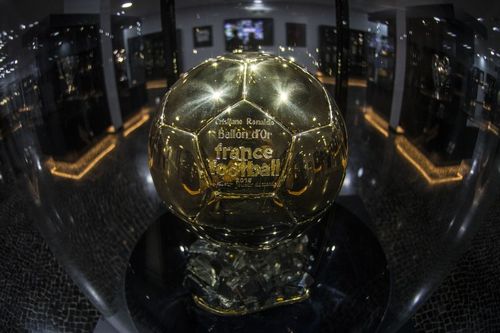 Cristiano Ronaldo Museum in Madeira with Balon d'Or award.