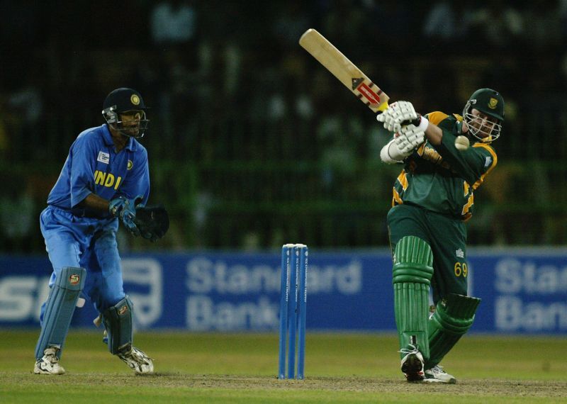 Lance Klusener in action for South Africa.