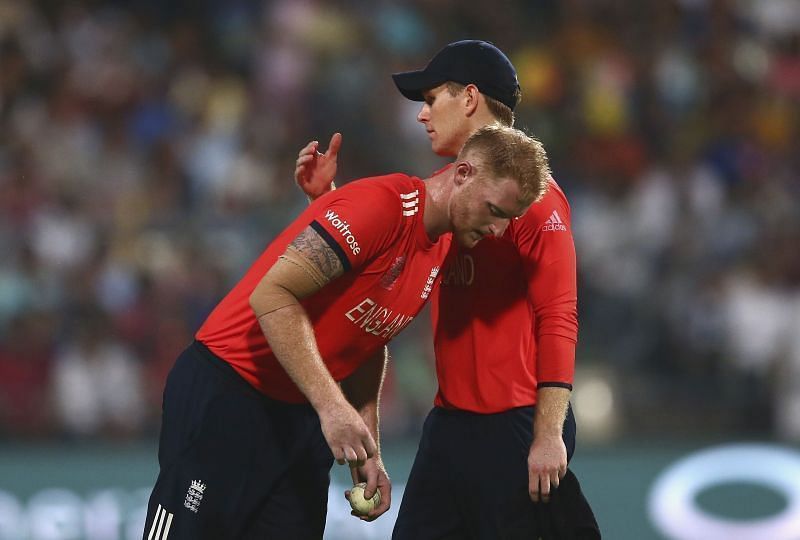 Ben Stokes (left) and Eoin Morgan