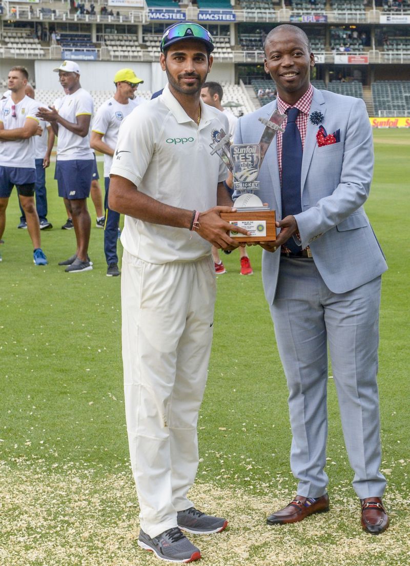 Bhuvneshwar Kumar was declared the Man of the Match in the Third India-South Africa Test in 2018