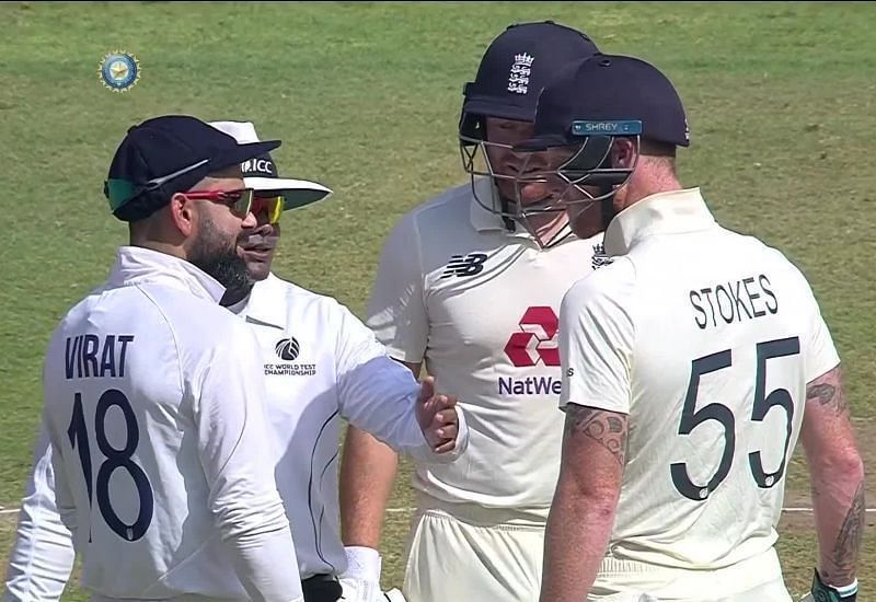 Virat Kohli was involved in a spat with Ben Stokes during the Test series.