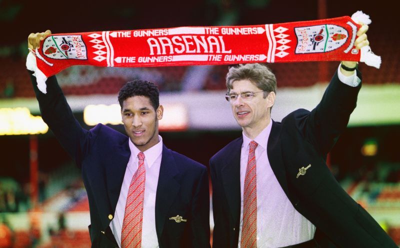 Arsene Wenger (right) and Nicolas Anelka (left)