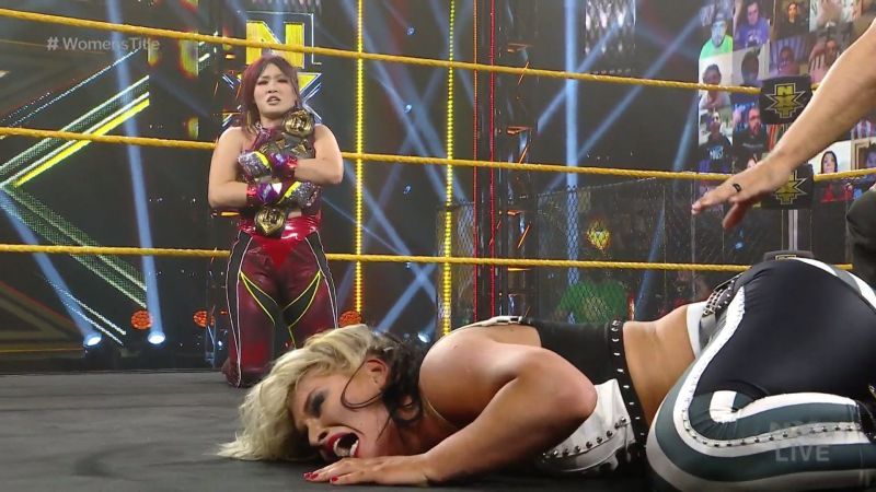 Io Shirai retained against Toni Storm on WWE NXT