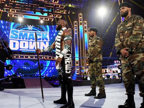 Apollo Crews and his "Elite Guard"