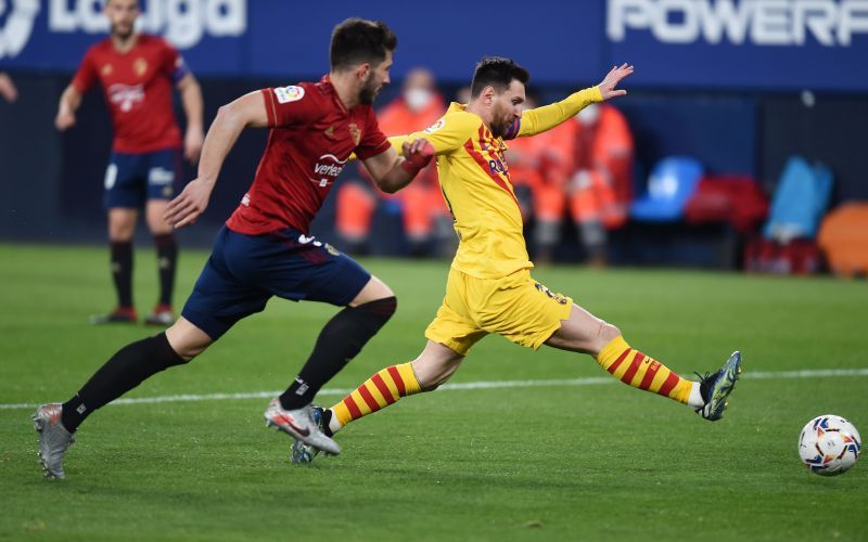 Barcelona created several chances against Osasuna