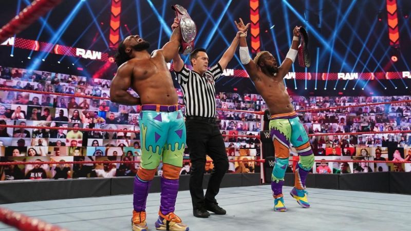 Xavier Woods and Kofi Kingston on WWE RAW