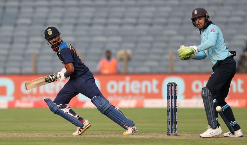 Krunal Pandya scored 58*off 31 balls on his ODI debut.