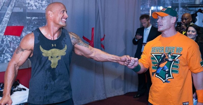 The Rock and John Cena