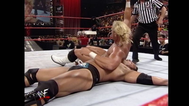 After some outside interference from Chyna, Billy Gunn defeated The Rock on Monday Night RAW