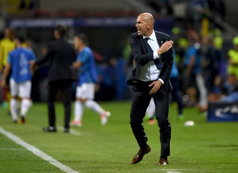 Real Madrid manager Zinedine Zidane