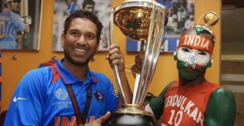 Sachin Tendulkar had invited Sudhir Gautam to the Indian dressing room after the 2011 World Cup win (Photo: Twitter)