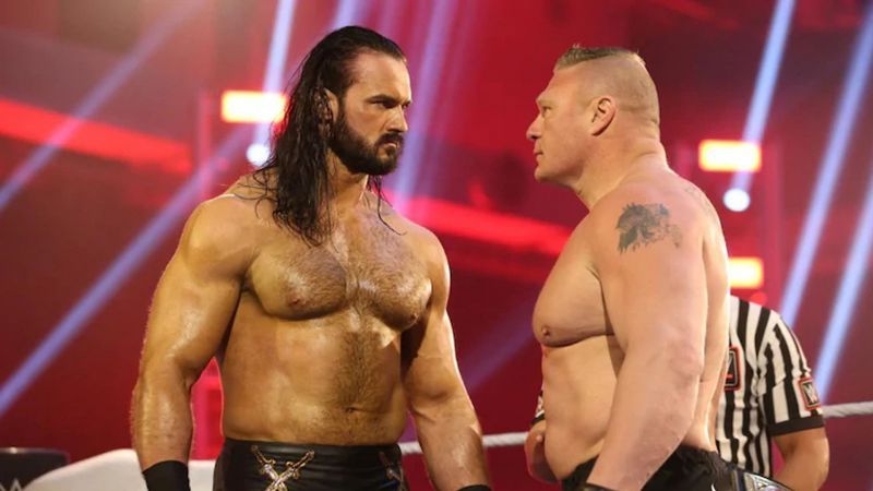 Brock Lesnar faced off against Drew McIntyre in the main event WWE WrestleMania 36 Night 2