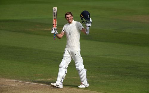 Zak Crawley scored a half-century in the pink-ball Test against India.