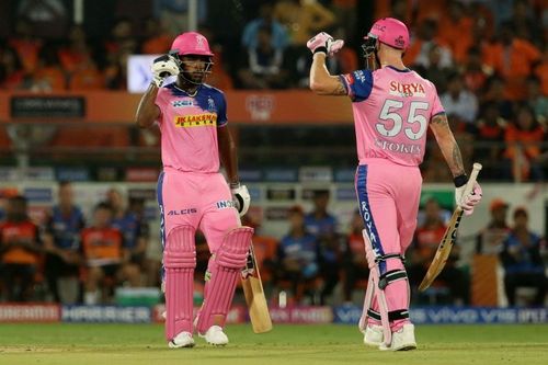 Sanju Samson and Ben Stokes - two pillars for Rajasthan Royals (Photo: BCCI)