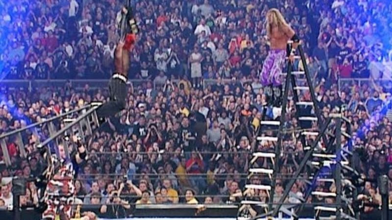 The Tables, Ladders and Chairs match at WrestleMania X-Seven is considered to be one of the greatest matches in WrestleMania history