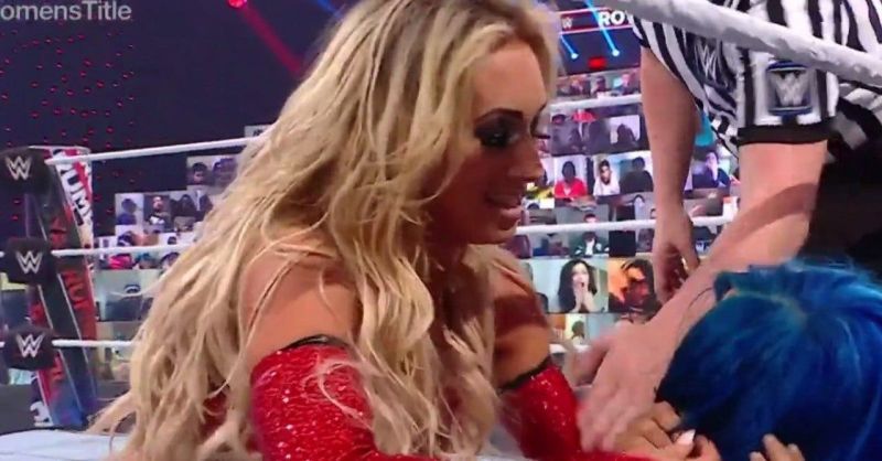 Carmella faced Sasha Banks at this year&#039;s Royal Rumble event