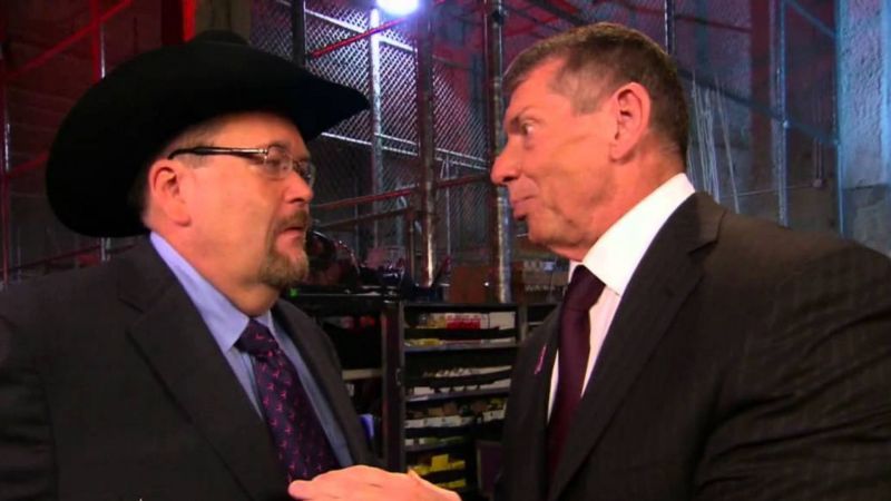 Jim Ross and Vince McMahon.